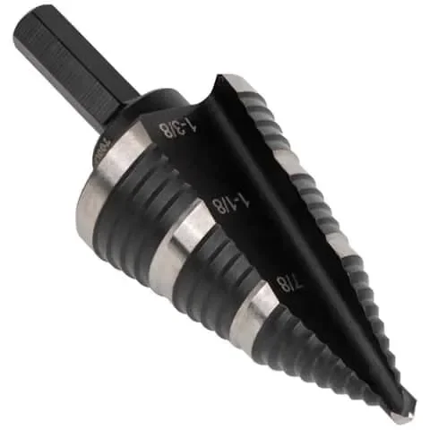Klein Tools M2 Steel Step Drill Bit Hex Shank 1 pc