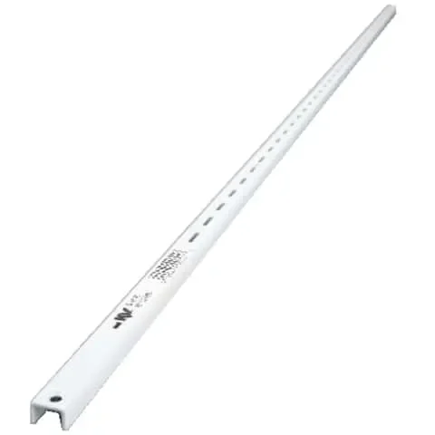 Knape & Vogt White Steel Regular Duty Bracket 16 Ga. 48 in. L