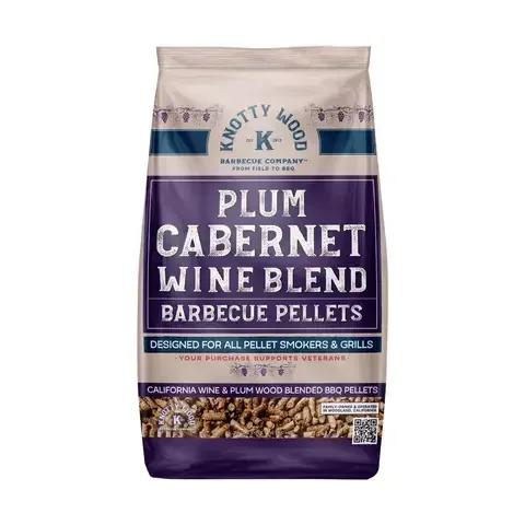 Knotty Wood Barbecue Company All Natural Wine Blend BBQ Wood Pellet 20 lb