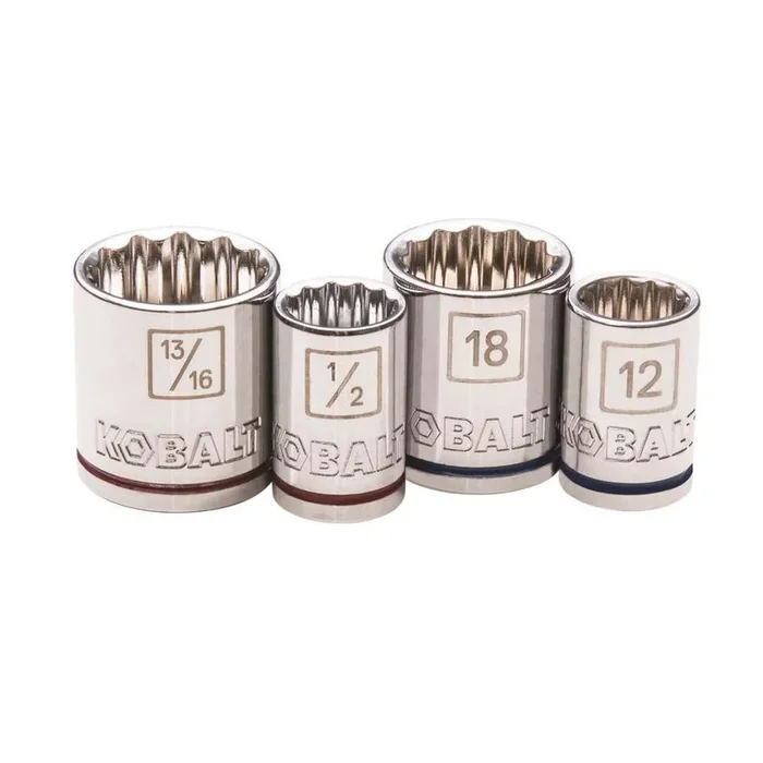 Kobalt 40-Piece Standard (SAE) and Metric Combination Polished Chrome Mechanics Tool Set