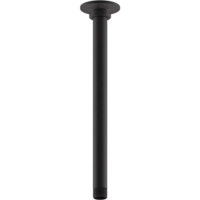 KOHLER 12 in. Ceiling Mount Rainhead Shower Arm and Flange in Matte Black