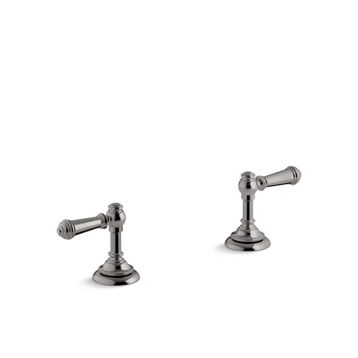 KOHLER Artifacts 2-Handle Deck-Mount Bath Faucet Handle Trim with Lever Design in Vibrant Titanium