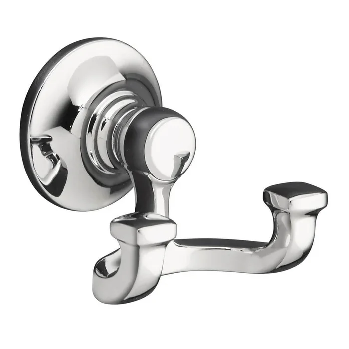 KOHLER Bancroft Double Robe Hook in Polished Chrome