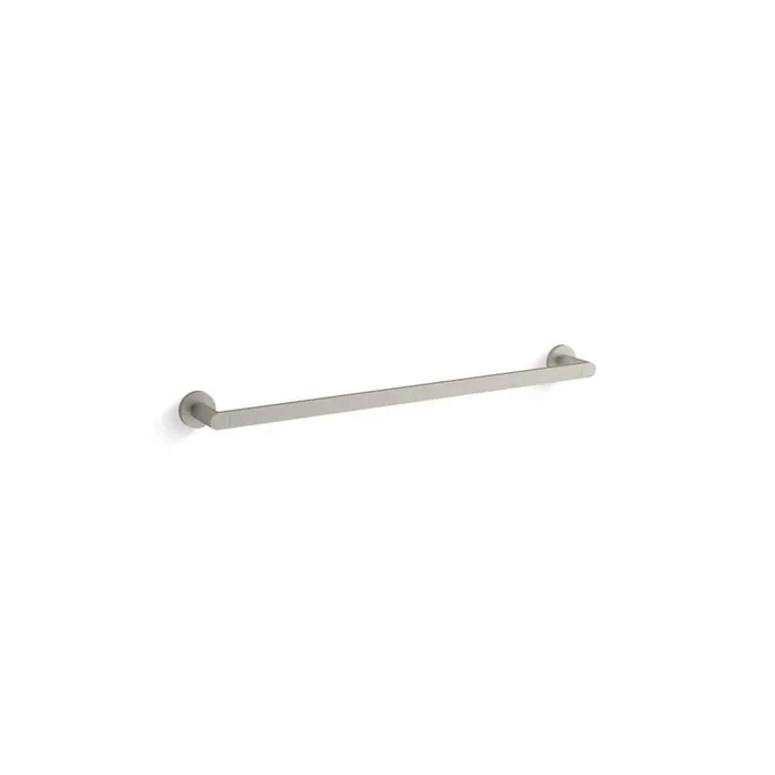 KOHLER Composed 24 in. Towel Bar in Vibrant Brushed Nickel