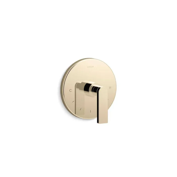 KOHLER Composed Mastershower Temperature Control Valve Trim With Lever Handle in Vibrant French Gold