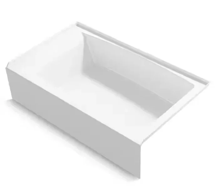 KOHLER Elmbrook 60 in. x 36 in. Soaking Bathtub with Right-Hand Drain in White