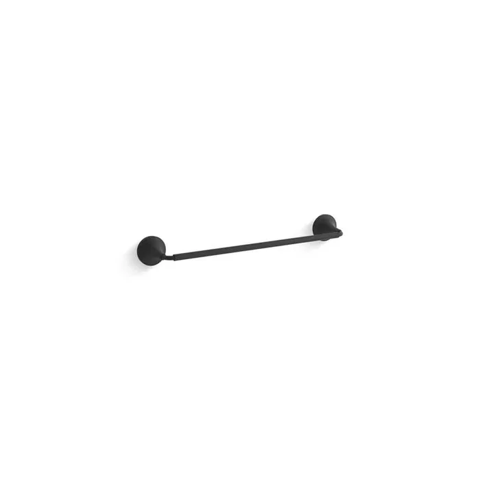 KOHLER Tone 18 in. Single Towel Bar in Matte Black