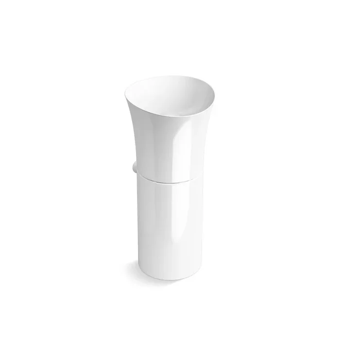 KOHLER Veil Pedestal Vessel Sink in White