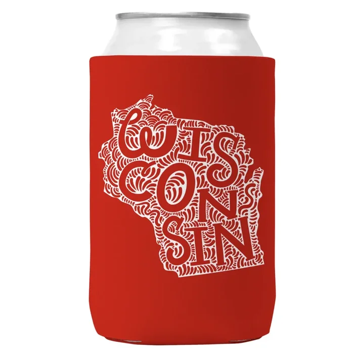 Koozie – Red Wisconsin