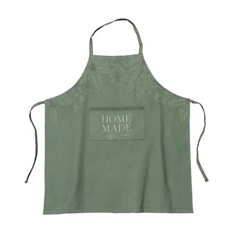 Krumbs Kitchen Elements 1 pocket Green Cotton/Polyester Apron
