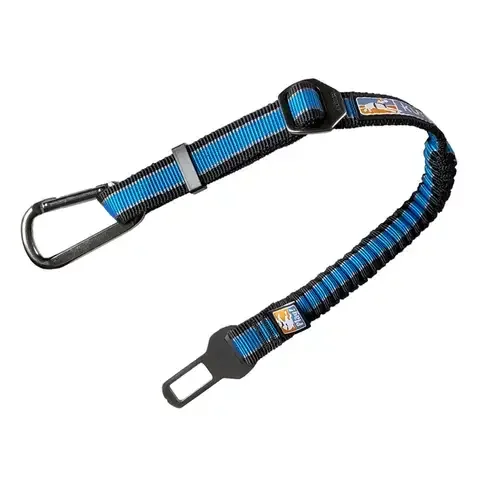 Kurgo Black/Blue Bungee Neoprene/Nylon Dog Vehicle Safety Tether