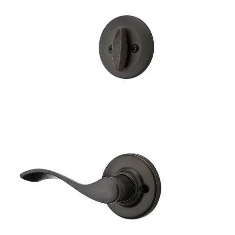 Kwikset Balboa Venetian Bronze Inside Trim Handleset 1-3/4 in.