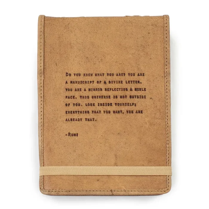 ***Large Rumi Leather Journal 7″x9.75″