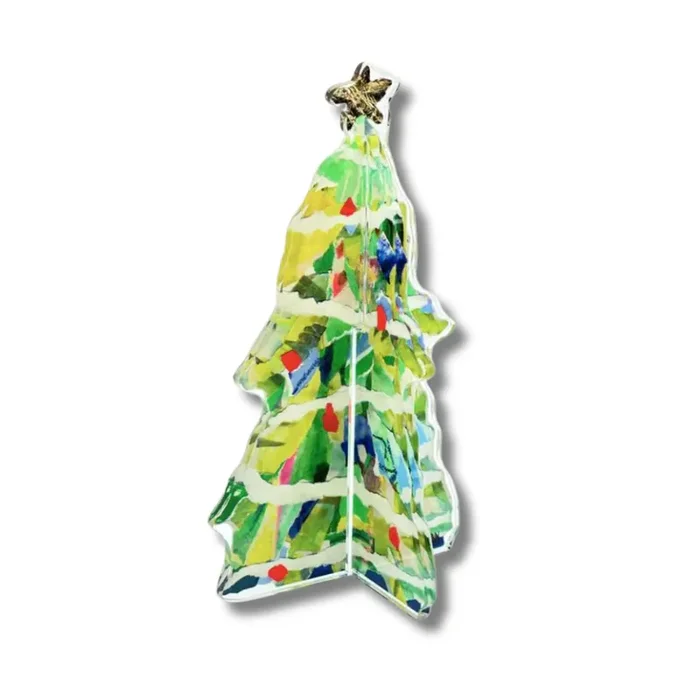 Lauren Dunn – Acrylic 3D Adorned Christmas Tree – Bright Green