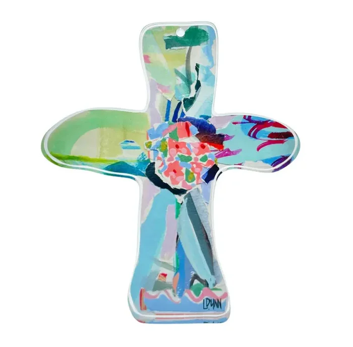 Lauren Dunn – Acrylic Everlasting Love Cross – Blue