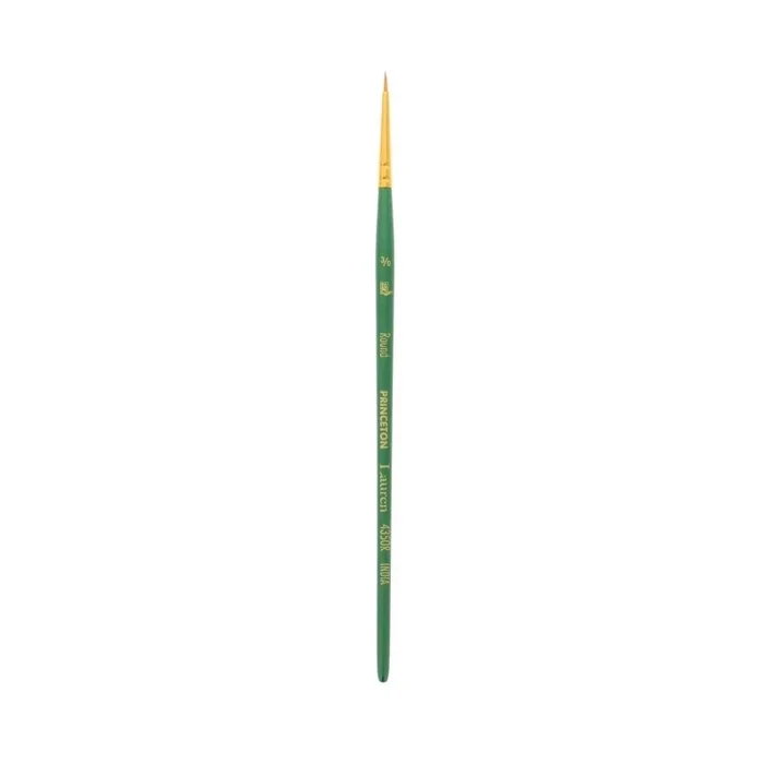 Lauren Round Brush Size 3/0 Series 4350 Short Evergreen Handle