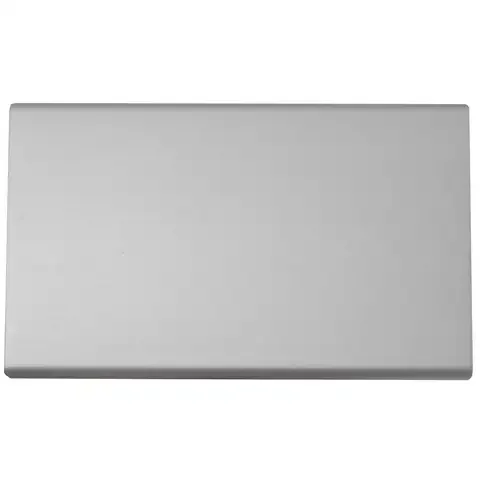 Laurey Rectangle Edge Pull 4 in. Anodized Aluminum Silver 1 pk
