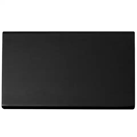 Laurey Rectangle Edge Pull 6 in. Matte Black 1 pk