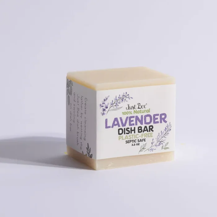 Lavender Dish Bar – Plastic Free by Just Bee