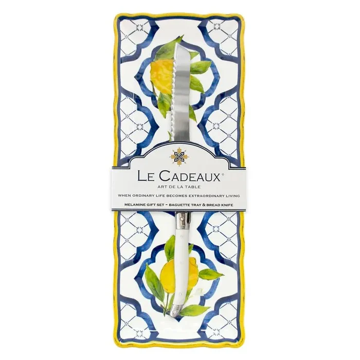 Le Cadeaux Baguette Tray with Knife – Palermo