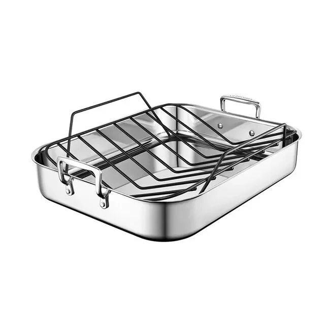 Le Creuset – Stainless Steel Roasting Pan With Nonstick Rack