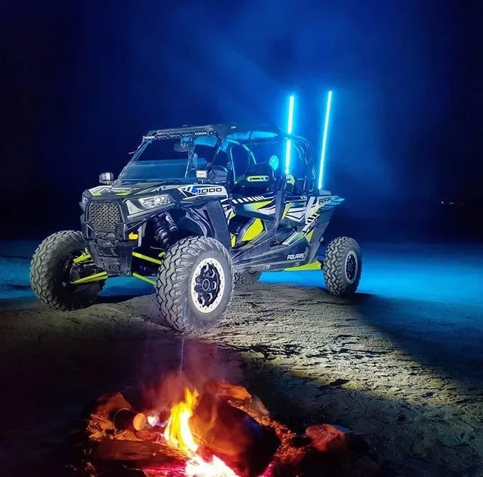 LED Lighted Whip Bundle Pair