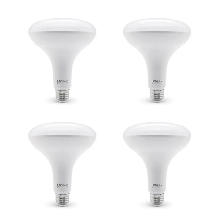 Ledpax Technology 85-Watt Equivalent BR40 Dimmable LED Light Bulb (4-Pack)