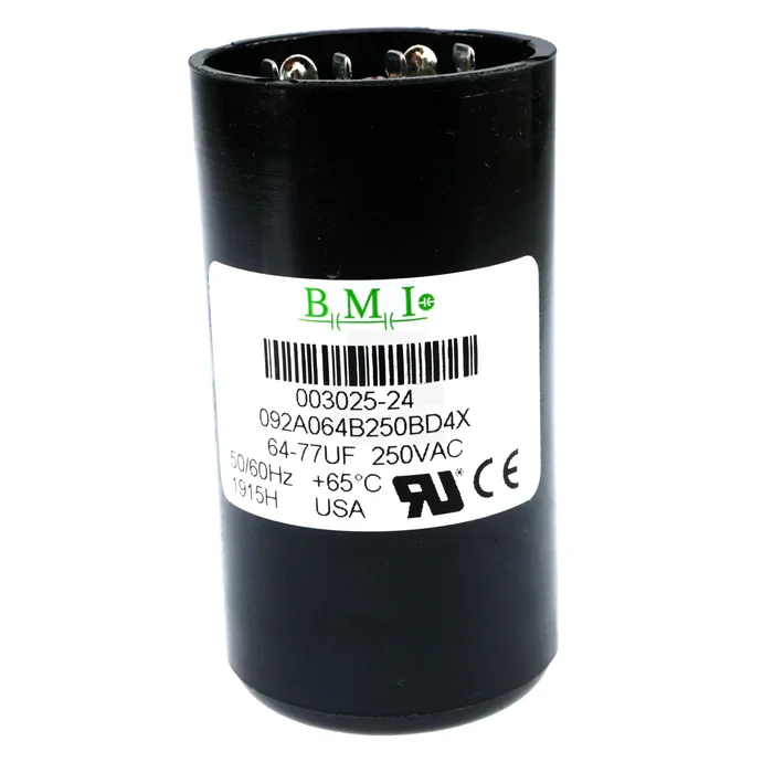 Leeson 003025.24 Electric Motor Start Capacitor, 64-77uF, 250VAC