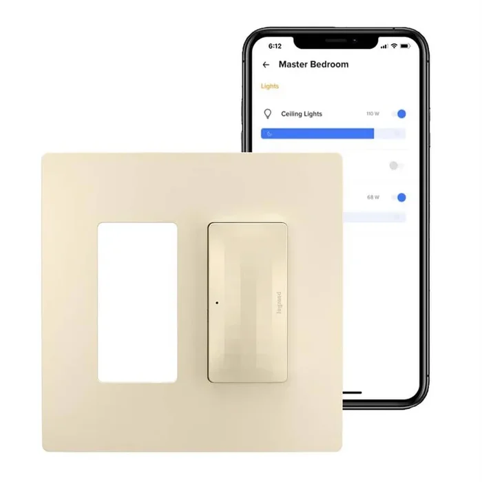 Legrand radiant with Netatmo Surface Mount Smart Gateway Hub, Light Almond