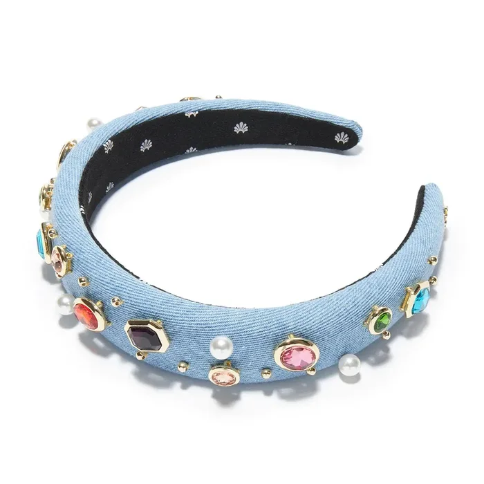 Lele Sadoughi – Alice Headband – Light Denim Gem