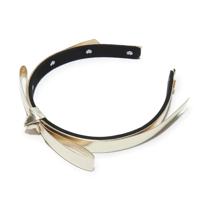 Lele Sadoughi – Bardot Faux Leather Headband – Gold