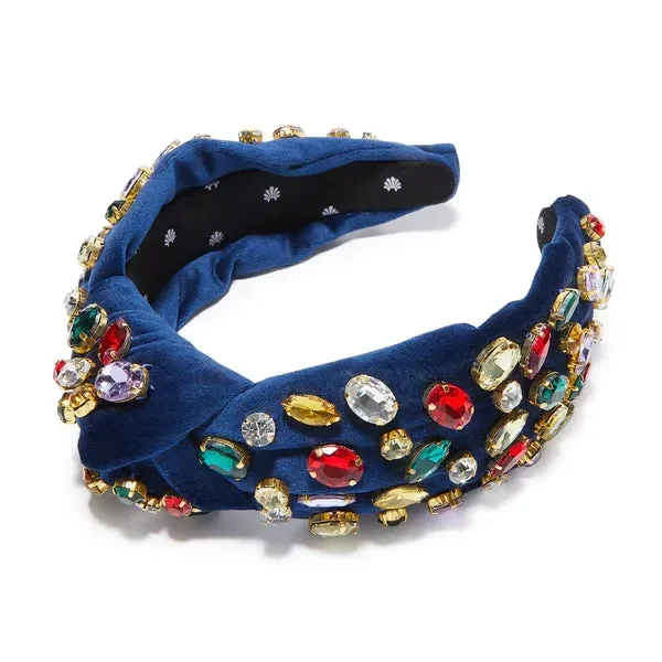 Lele Sadoughi – Embellished Knotted Headband – Gum Drop Fruit Cake