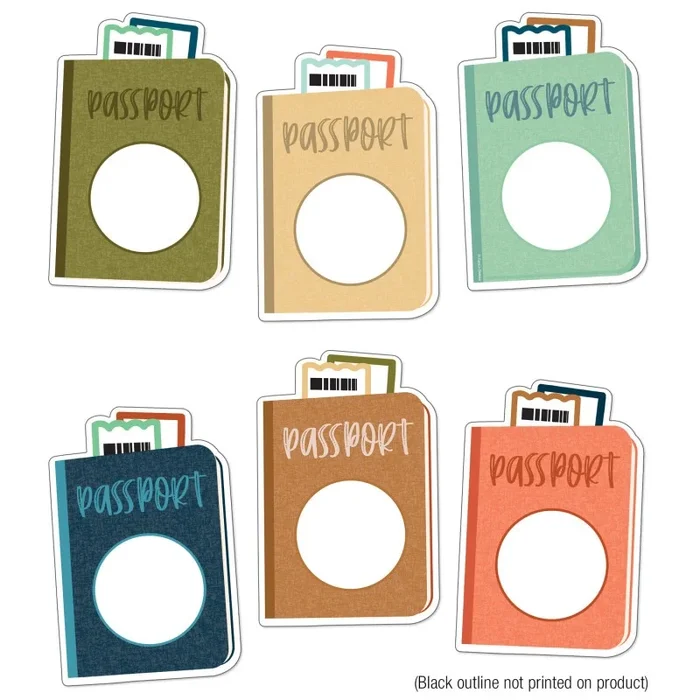 Let’s Explore Passports Cut-Outs