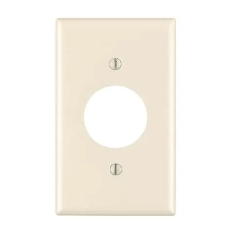 Leviton Almond 1 gang Thermoset Plastic Outlet Wall Plate 1 pk