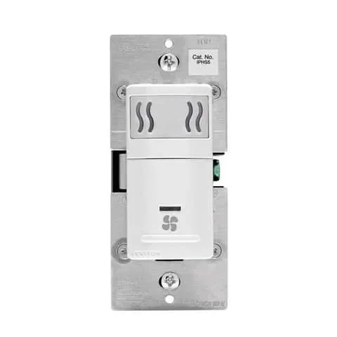 Leviton Decora 5 amps Single Pole Single Pole Humidity Sensor/Fan Control White 1 pk