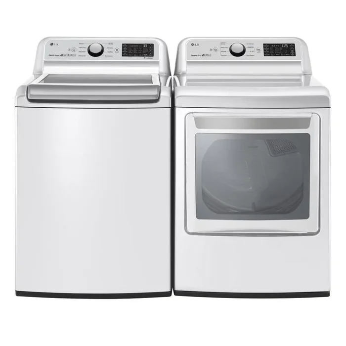 LG EasyLoad Smart Wi-Fi Enabled 7.3-cu ft Gas Dryer (White) ENERGY STAR