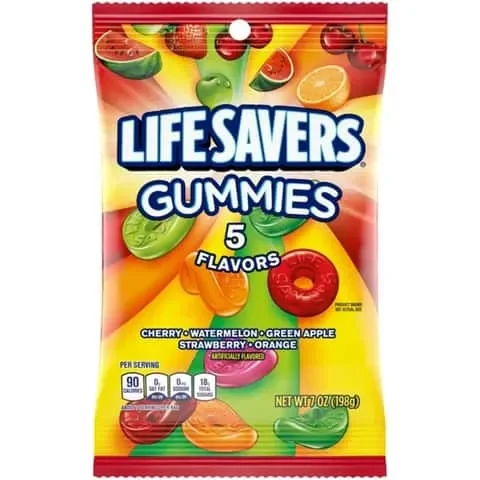 Life Savers Assorted Gummi Candy 7 oz