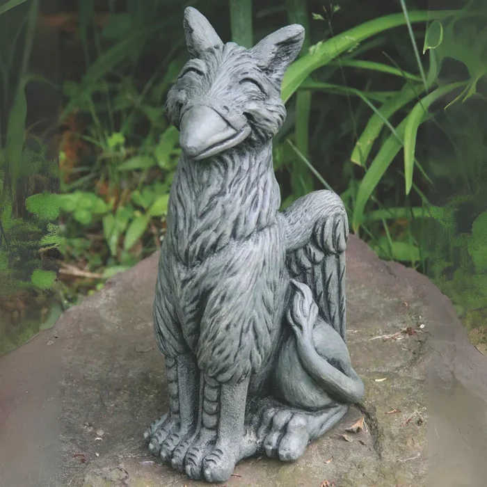 Lil Griffin “Chirp” Concrete Garden Statue – Massarellis #5119