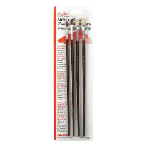 Linzer No. 1/4/8 in. Assorted Artist Paint Brush Set