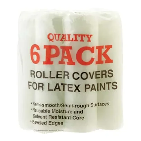 Linzer Synthetic Blend 9 in. W X 3/8 in. Regular Paint Roller Cover 6 pk
