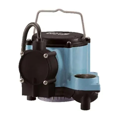 Little Giant 1/3 HP 2,760 gph Cast Iron Diaphragm Switch AC Submersible Sump Pump 10 ft.