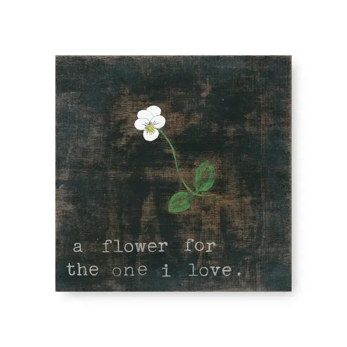 Little White Flower For The One I Love – Art Tile Collection