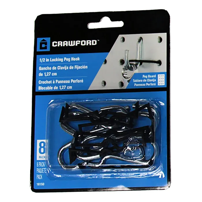 Locking Peg Hook – 1/2 in.
