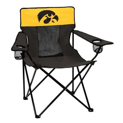 Logo Brands Elite Black Iowa Director’s Folding Chair