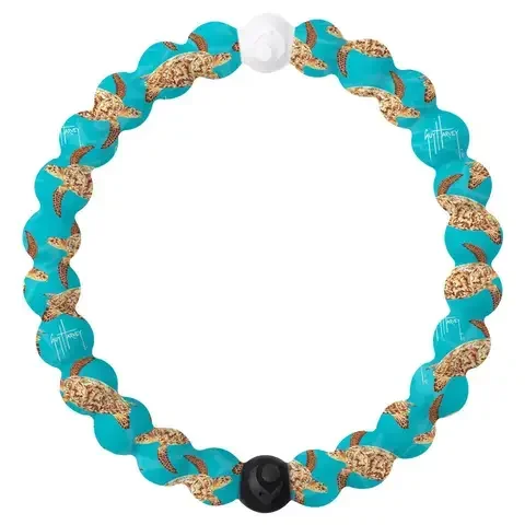 Lokai Unisex Sea Turtle Round Blue Bracelet Water Resistant Size 7.5
