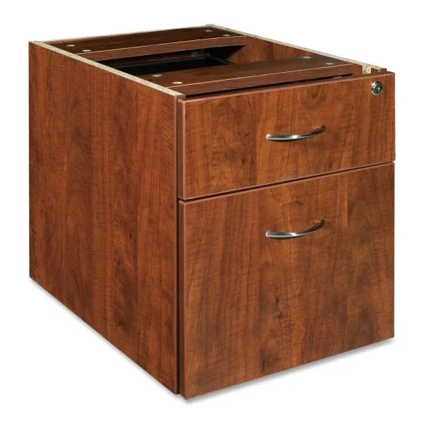 Lorell Essentials 16″W Vertical 2-Drawer Fixed Pedestal Box/File Cabinet For Computer Desk