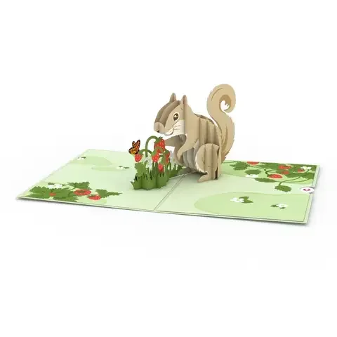 Lovepop Pop-Up Greeting Card Squirrel