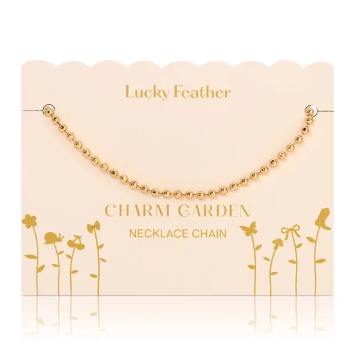 Lucky Feather – Charm Garden – Necklace Chain – Gold