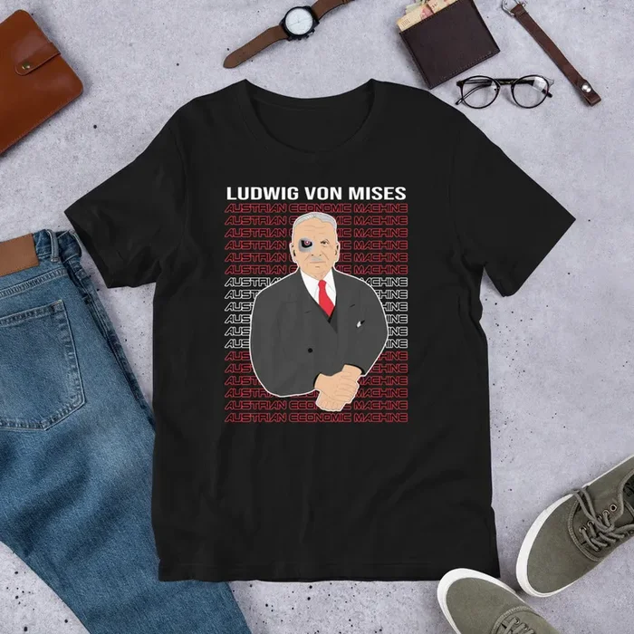 Ludwig von Mises – Austrian Economics Machine Short-Sleeve Unisex T-Shirt
