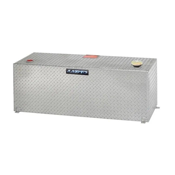 Lund 98 Gal. Aluminum Rectangular Truck Transfer Tank, Silver